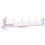 Voir la diapositive 6 : VIDAXL Panier de gabion en forme de U avec 6 poteaux Fer 620x20x100 cm