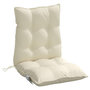 Voir la diapositive 5 : VIDAXL Coussins de chaise a dossier bas lot de 2 creme tissu oxford