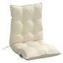 Voir la diapositive 5 : VIDAXL Coussins de chaise a dossier bas lot de 2 creme tissu oxford