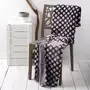ACTUEL Plaid, couvre-lit, jeté de canapé ultra doux motif carreaux de ciment relief