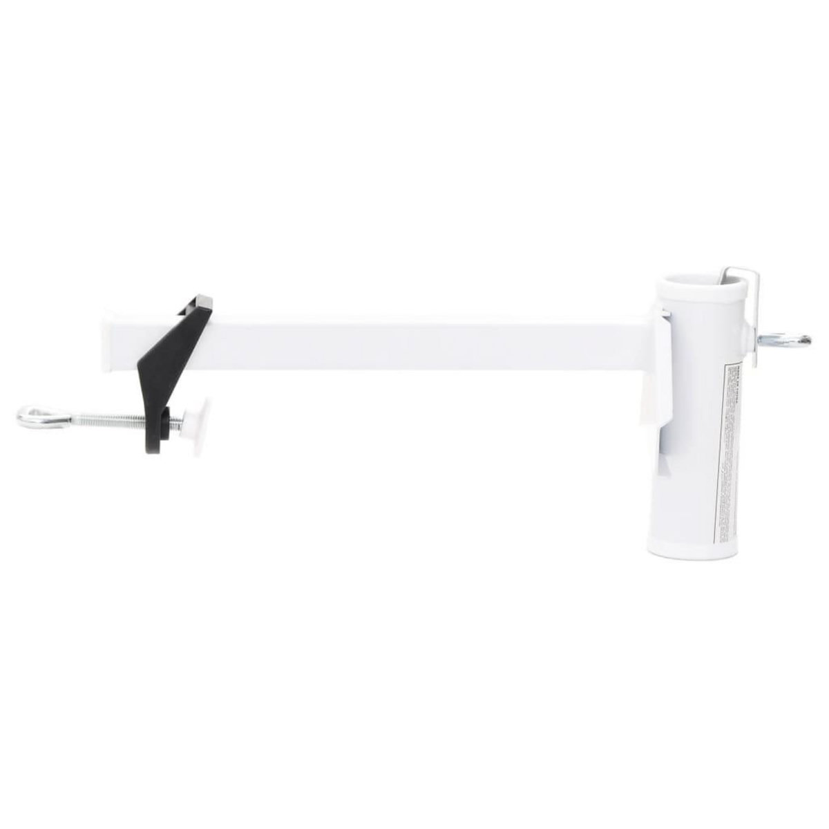 VIDAXL Pince a parasol pour balcon blanc 38 mm acier