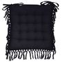 Voir la diapositive 1 : ATMOSPHERA Galette de Chaise  Macramé  40x40cm Gris Ardoise
