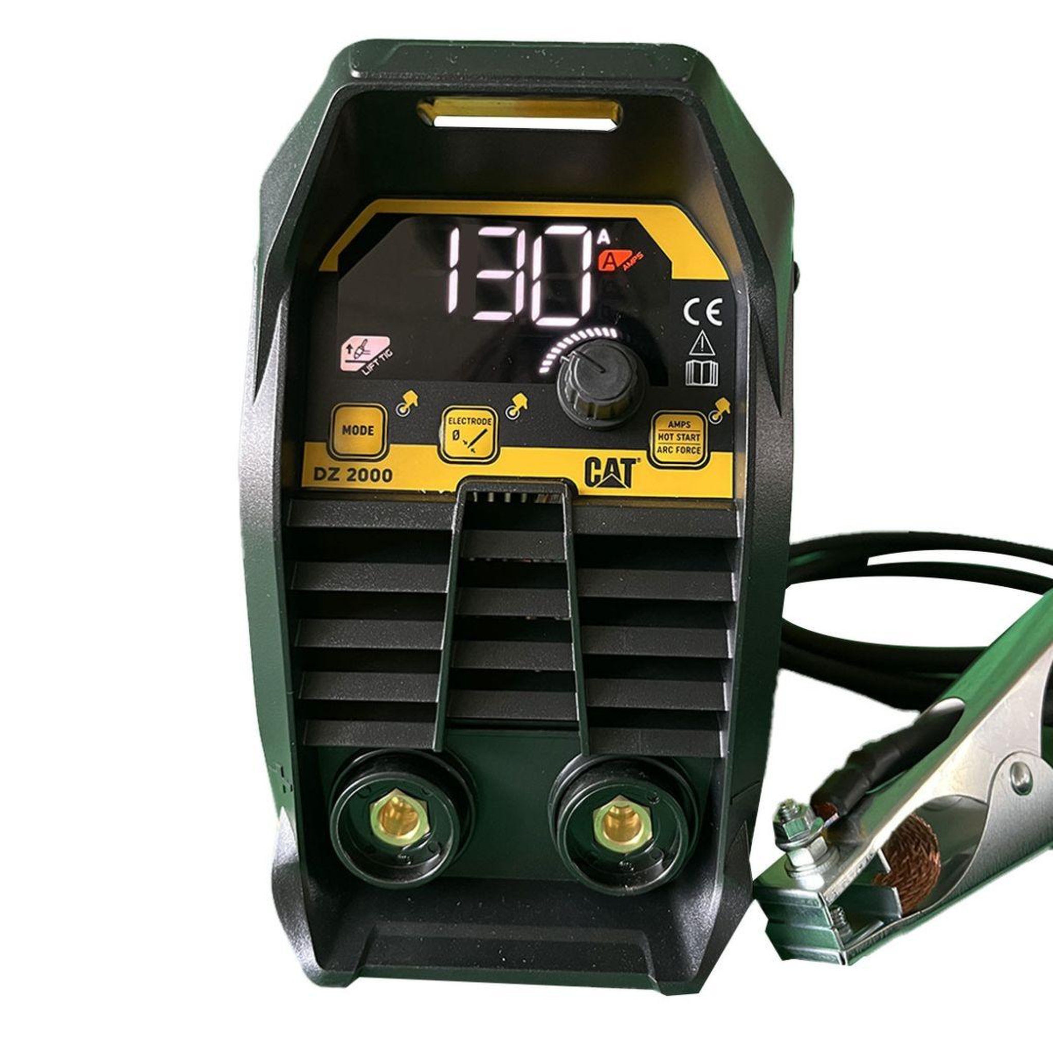 Voir la diapositive 4 : CAT Poste à souder inverter mma 130a ecran numérique electrodes ø 1.6 - 3.2mm acier inox fonte réglage automatique intelligent cat