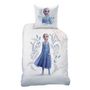 Voir la diapositive 3 : Reine des neiges Parure housse de couette coton réversible Elsa et Anna REINE DES NEIGES