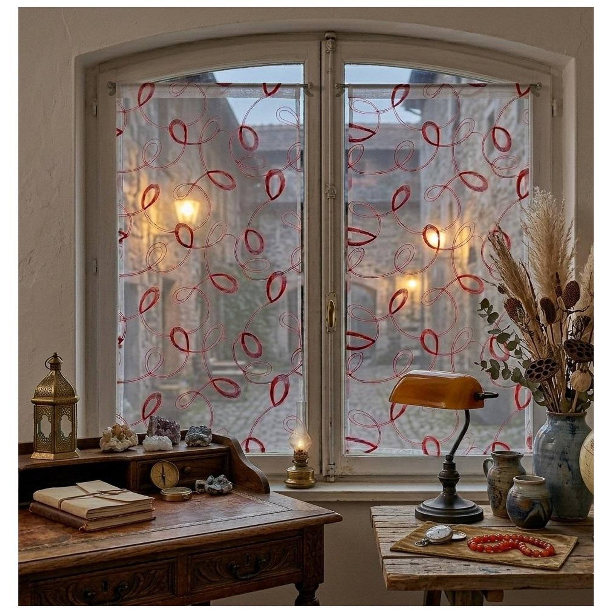 Voir la diapositive 2 : Eden Paire de voilages hoop design et moderne
