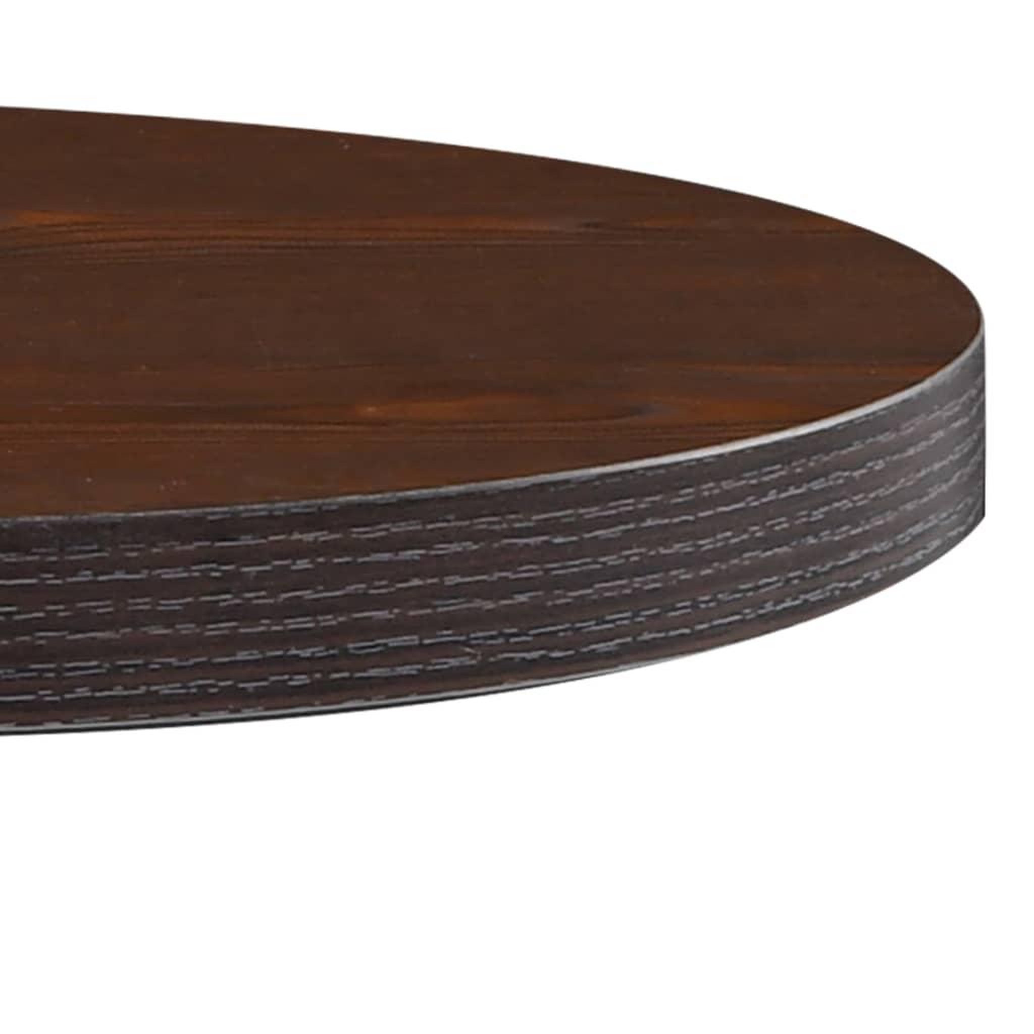 Voir la diapositive 3 : VIDAXL Table de bistro Marron fonce 50 cm MDF