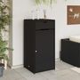 Voir la diapositive 3 : VIDAXL Armoire de rangement de jardin noir 55x55x111 cm résine tressée