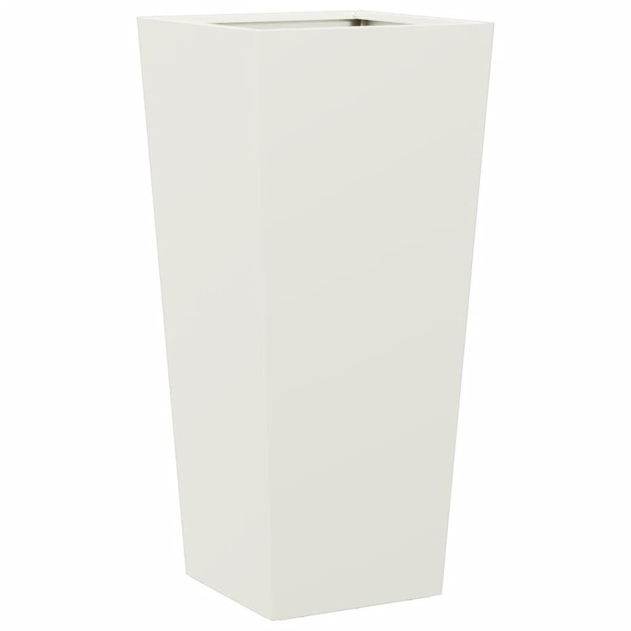 Voir la diapositive 2 : VIDAXL Jardiniere blanc 35x35x75 cm acier