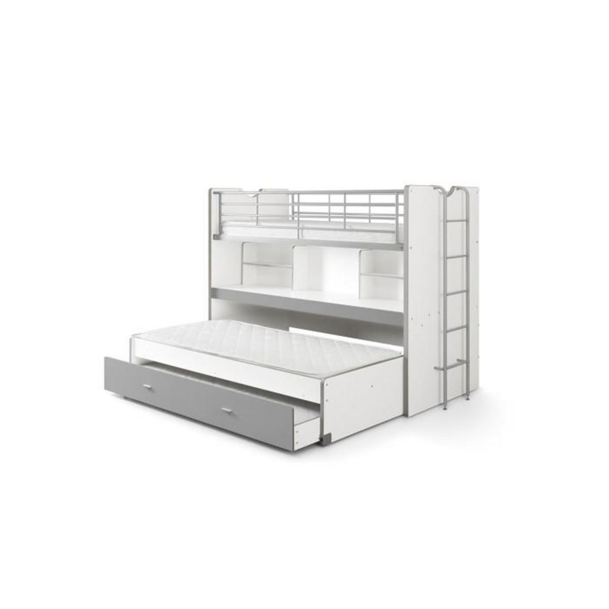 Paris Prix Lit Superposé Enfant  Bonny  90x200cm Gris