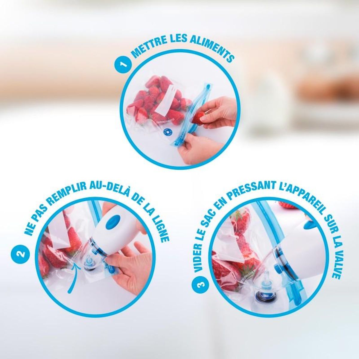 Noon Machine Sous Vide Avec 5 Sacs Réutilisables Sealy Conservair