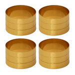 Paris Prix Lot de 4 Ronds de Serviettes  Royal  11cm Or