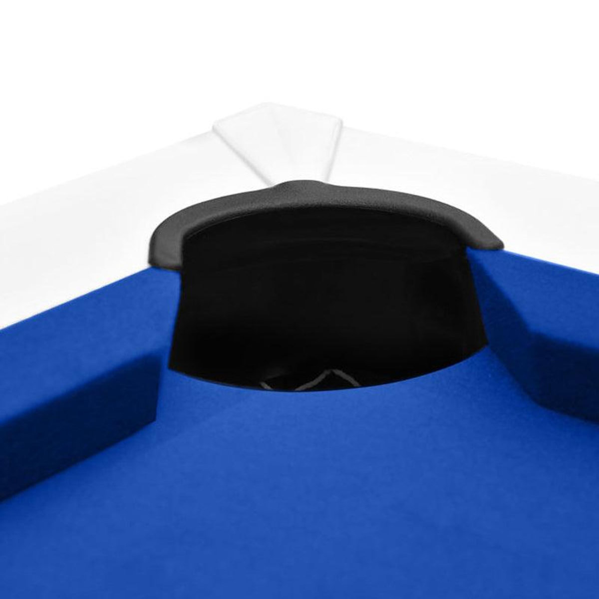 Rendez vous déco Table de billard convertible blanche tapis bleu-Eddie