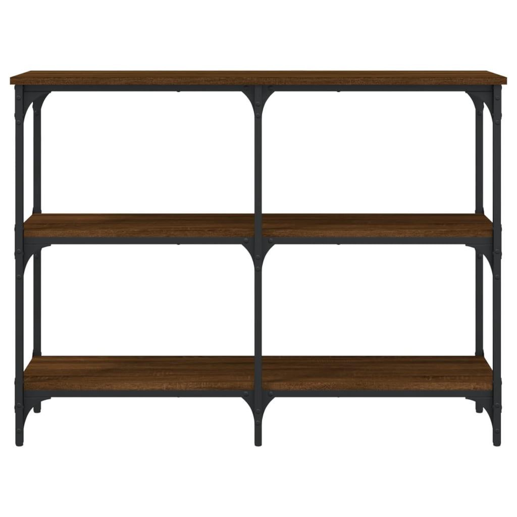 Voir la diapositive 4 : VIDAXL Table console chene marron 100x29x75 cm bois d'ingenierie