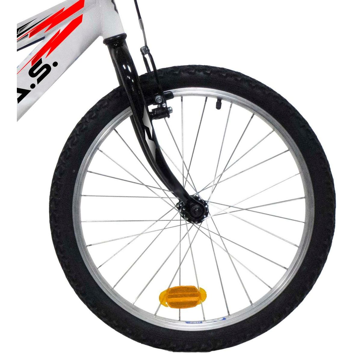 Vélo enfant (120/140 cm) - VTT 20'' Rigide Mixte   ATLAS    pour enfant de 120 à 140 cm avec Freins V-Brake - Monovitesse & Jantes en aluminium