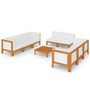 Voir la diapositive 2 : VIDAXL Salon de jardin 9 pcs avec coussins Bois d'acacia solide