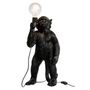 Voir la diapositive 2 : Paris Prix Lampe à Poser Design  Singe Debout  51cm Noir