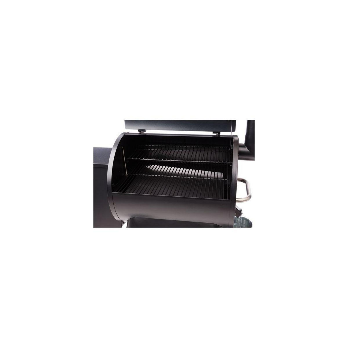 TRAEGER Barbecue pellet PRO22 noir sur chariot, grille haute 56x18 cm, grille basse 56x48 cm