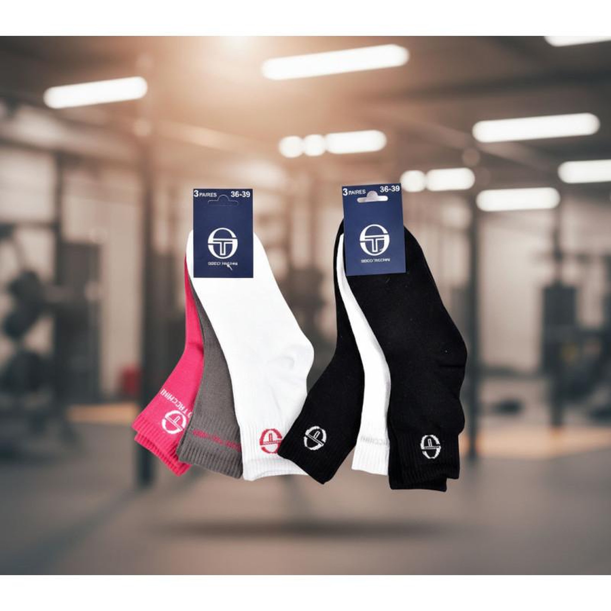 Voir la diapositive 5 : SERGIO TACCHINI Sergio Tacchini Pack Chaussettes courtes Fille Quarter – Lot de 6