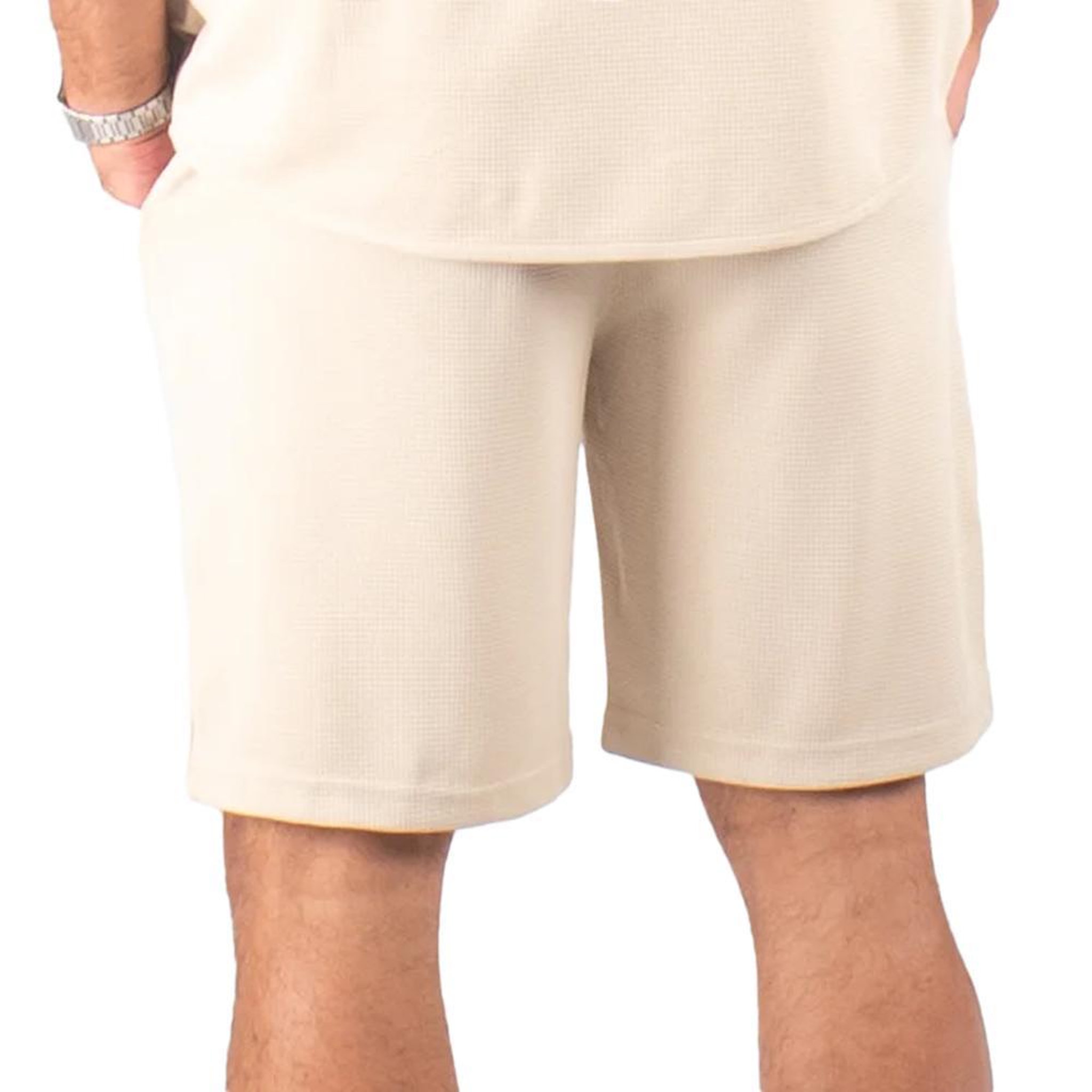 Voir la diapositive 2 : PANAME BROTHERS Short Beige Homme Paname Brothers Poly