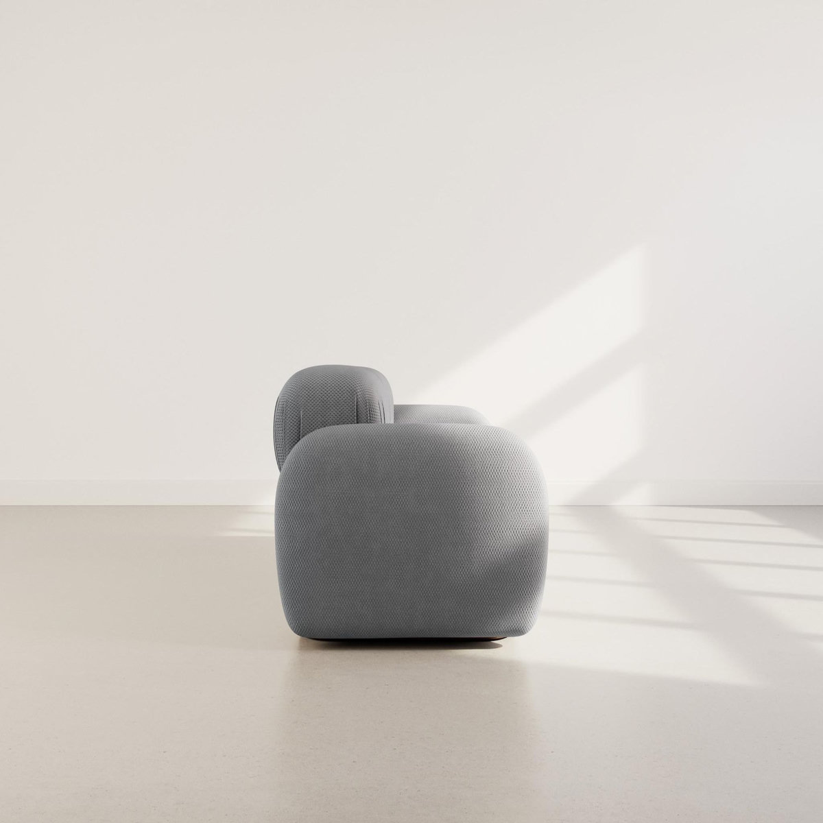 LISA DESIGN Penelope - canapé droit modulable 2 places en velours texturé