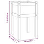 Voir la diapositive 6 : VIDAXL Jardiniere d'exterieur 40x40x70 cm bois de pin massif