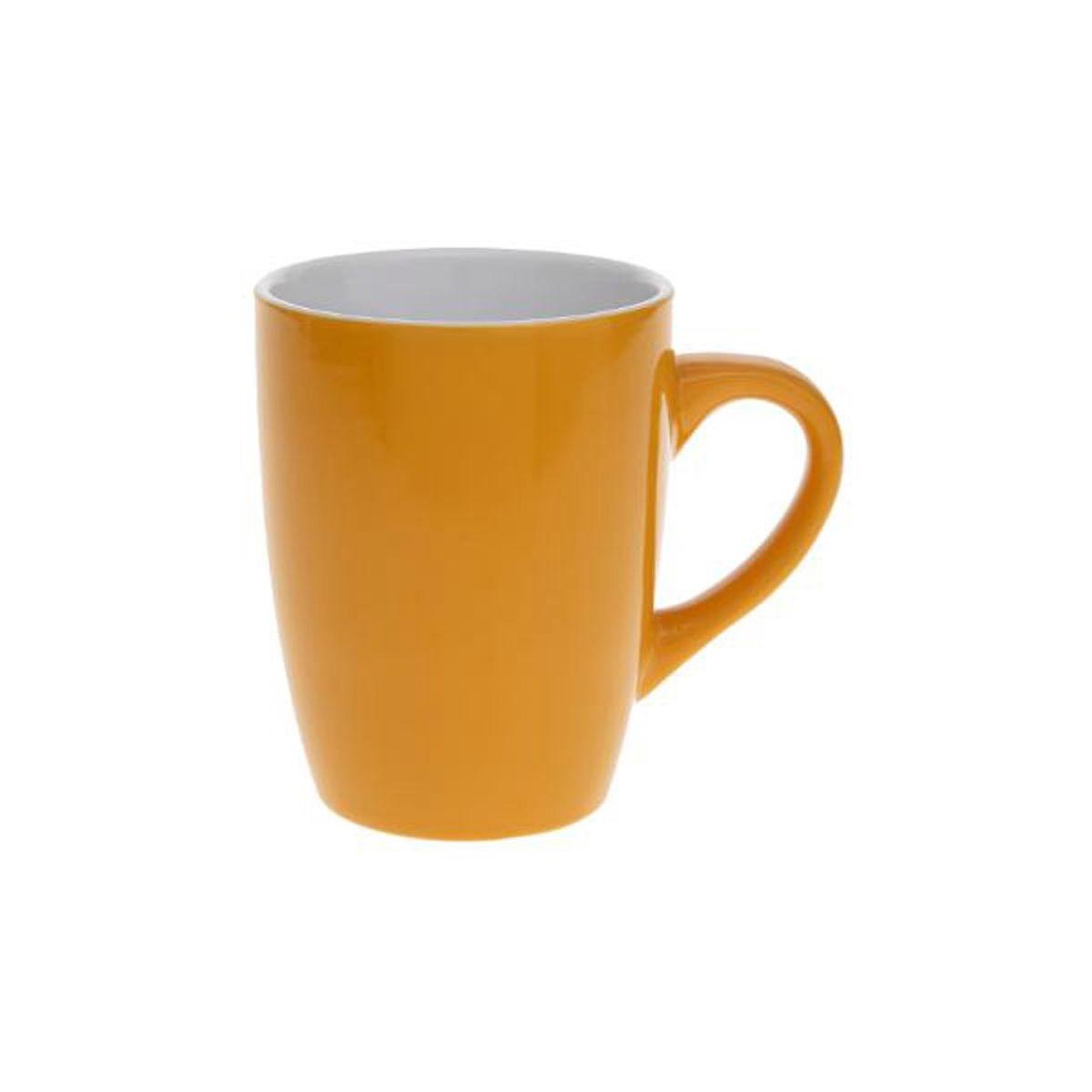 Voir la diapositive 2 : SECRET DE GOURMET Lot de 6 mugs  colorama  38cl jaune