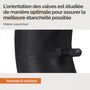 Voir la diapositive 3 : LINXOR Lot de 2 chambres à air valve droite pour brouette, diable, chariot, tondeuse ou autre - 4.00 / 3.50 - 6