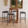 Voir la diapositive 1 : VIDAXL Ensemble de bar de jardin avec coussins 5 pcs Gris