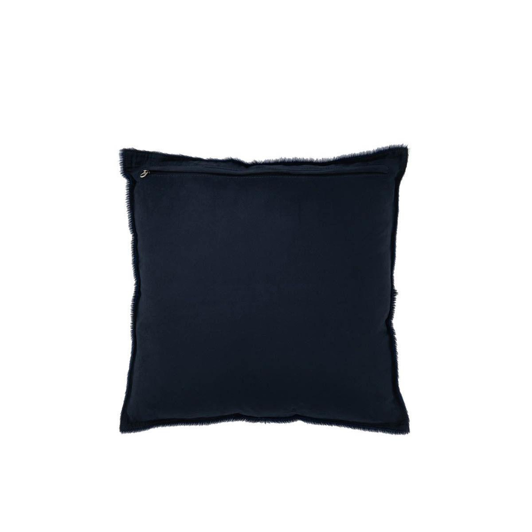 Voir la diapositive 2 : J-LINE Coussin Effet Peau  Norbert  45x45cm Bleu