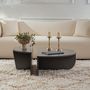 Voir la diapositive 5 : CONCEPT USINE Table basse ronde podium anthracite 90cm VARI