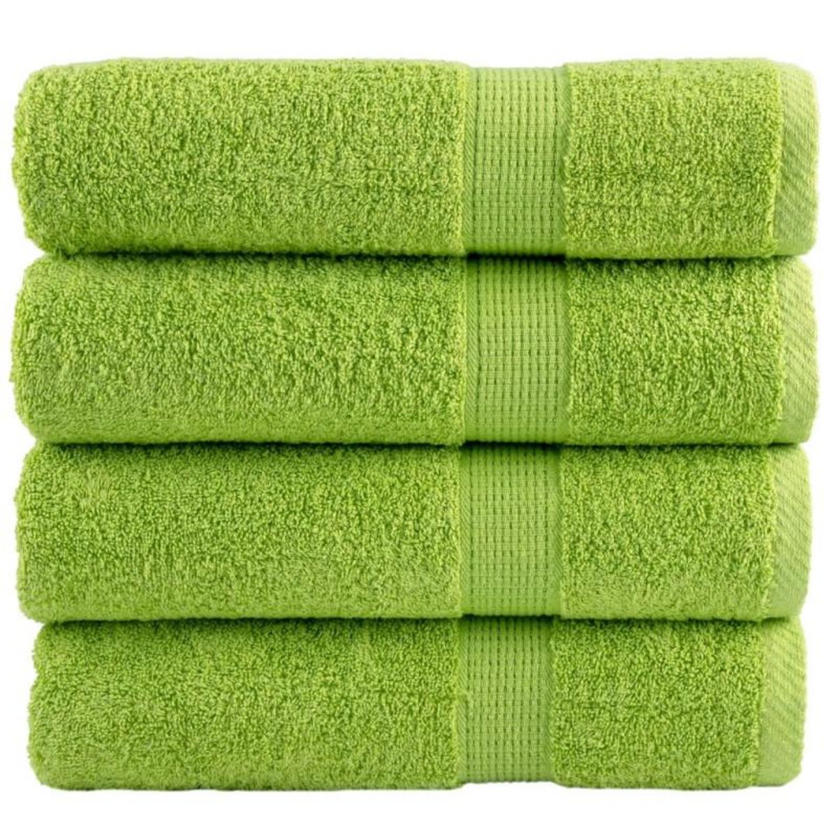 VIDAXL Essuie mains de qualité supérieure SOLUND 4 pcs vert pomme