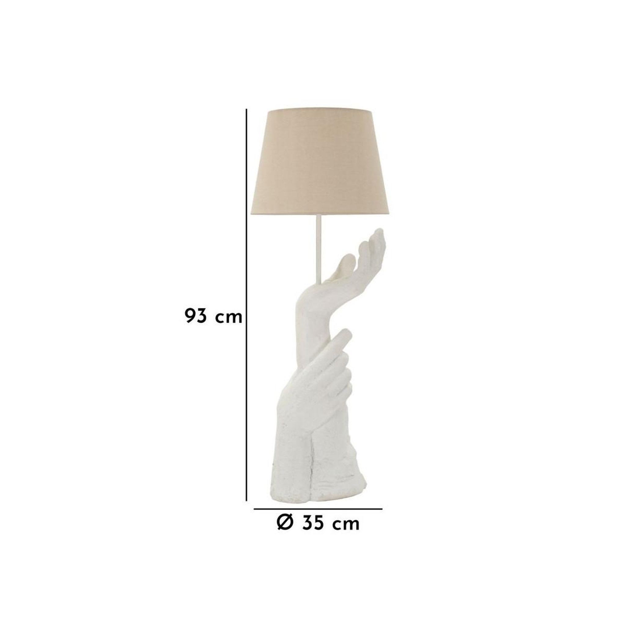 Voir la diapositive 6 : Paris Prix Lampe à poser design  life  93cm blanc