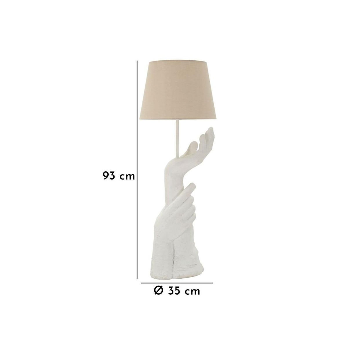 Paris Prix Lampe à Poser Design  Life  93cm Blanc