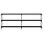Voir la diapositive 4 : VIDAXL Table console noir 200x29x75 cm bois d'ingenierie