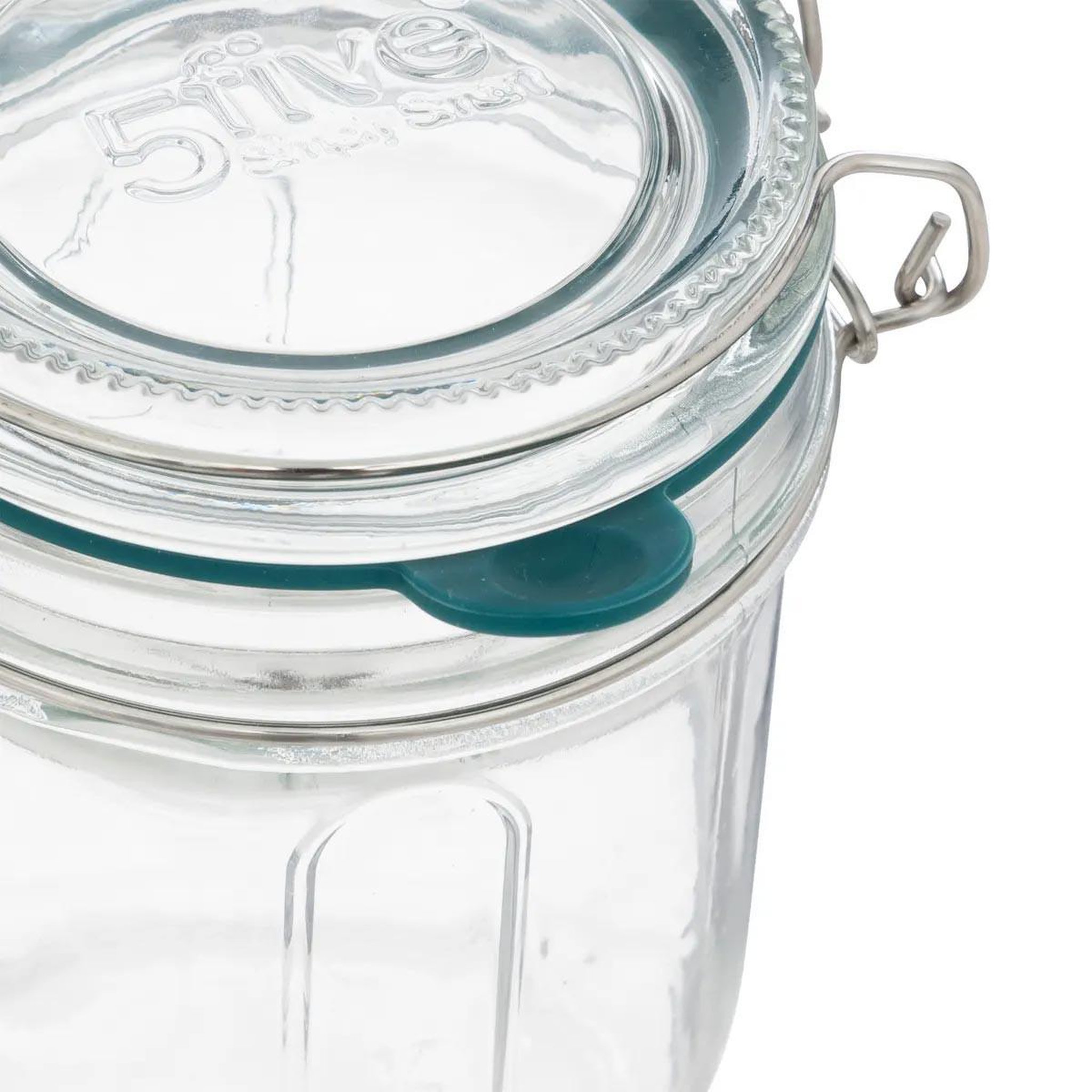 Voir la diapositive 2 : FIVE Lot de 3 bocaux terrines en verre gradué  jarro  0,15l transparent