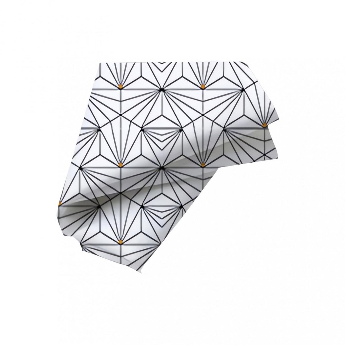 SOLEIL D'OCRE Lot de 3 serviettes de table coton OSIRIS, par Soleil d'Ocre