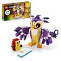 Voir la diapositive 2 : LEGO Creator 31125 Fabuleuses Créatures de la Forêt, Jouet 3 en 1 Hibou Hérisson Lapin