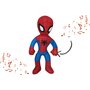  Peluche Spiderman 38 cm Sonore Avec Son