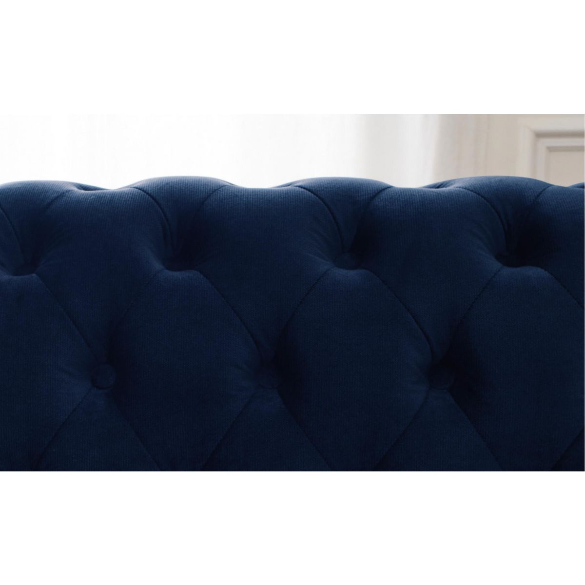 LISA DESIGN William - canapé chesterfield d'angle réversible - 5 places - en velours
