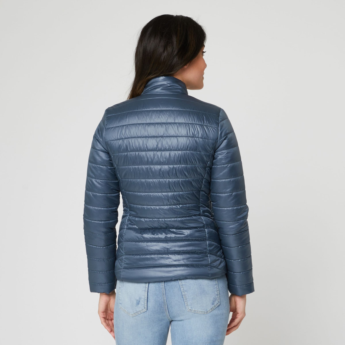 INEXTENSO Doudoune à col montant bleu canard femme 