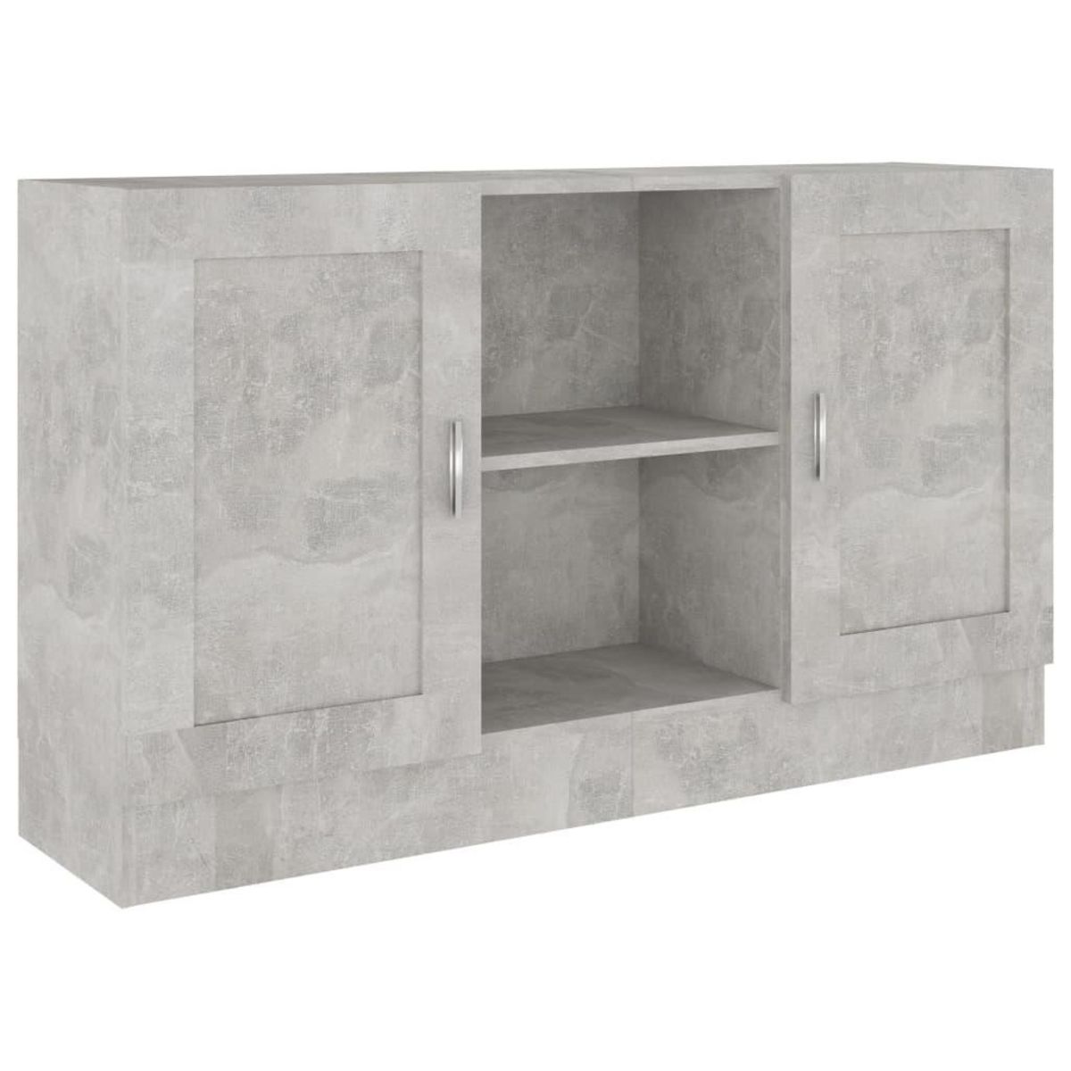 VIDAXL Buffet Gris beton 120x30,5x70 cm Bois d'ingenierie