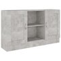 Voir la diapositive 2 : VIDAXL Buffet Gris beton 120x30,5x70 cm Bois d'ingenierie