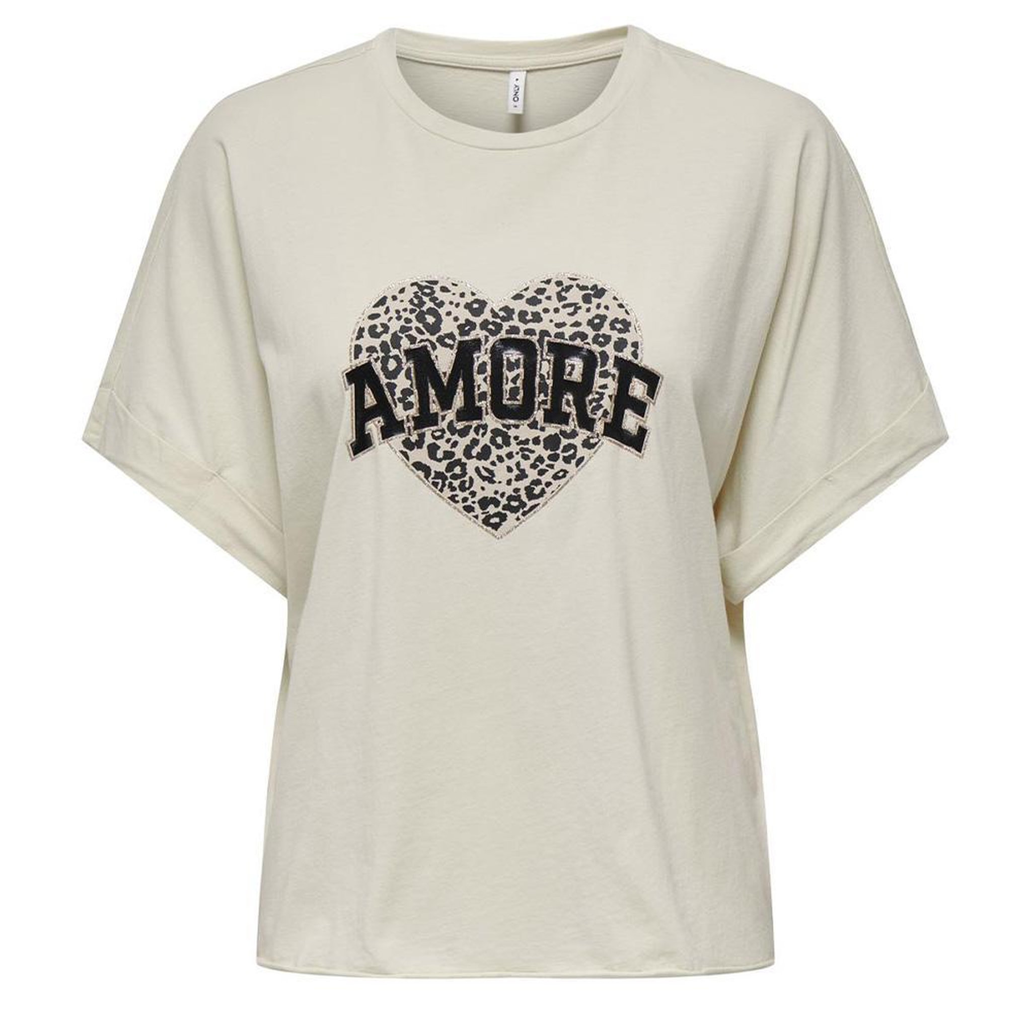 Voir la diapositive 2 : Only T-Shirt Beige Femme Only Lucy