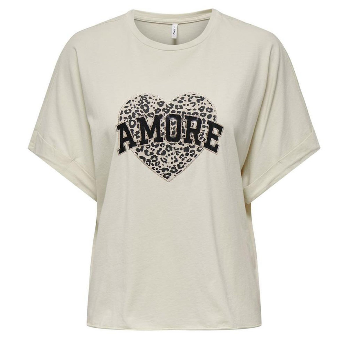 Only T-Shirt Beige Femme Only Lucy