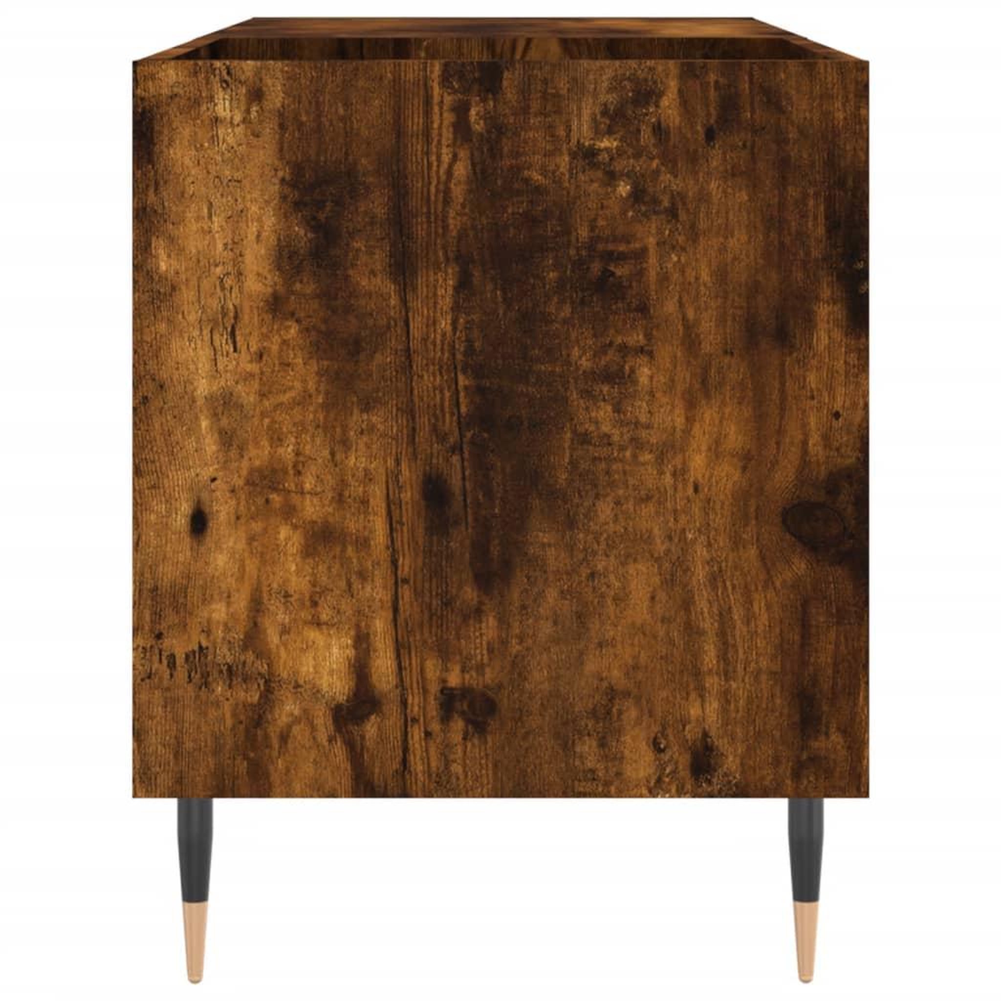 Voir la diapositive 5 : VIDAXL Armoire a disques chene fume 85x38x48 cm bois d'ingenierie