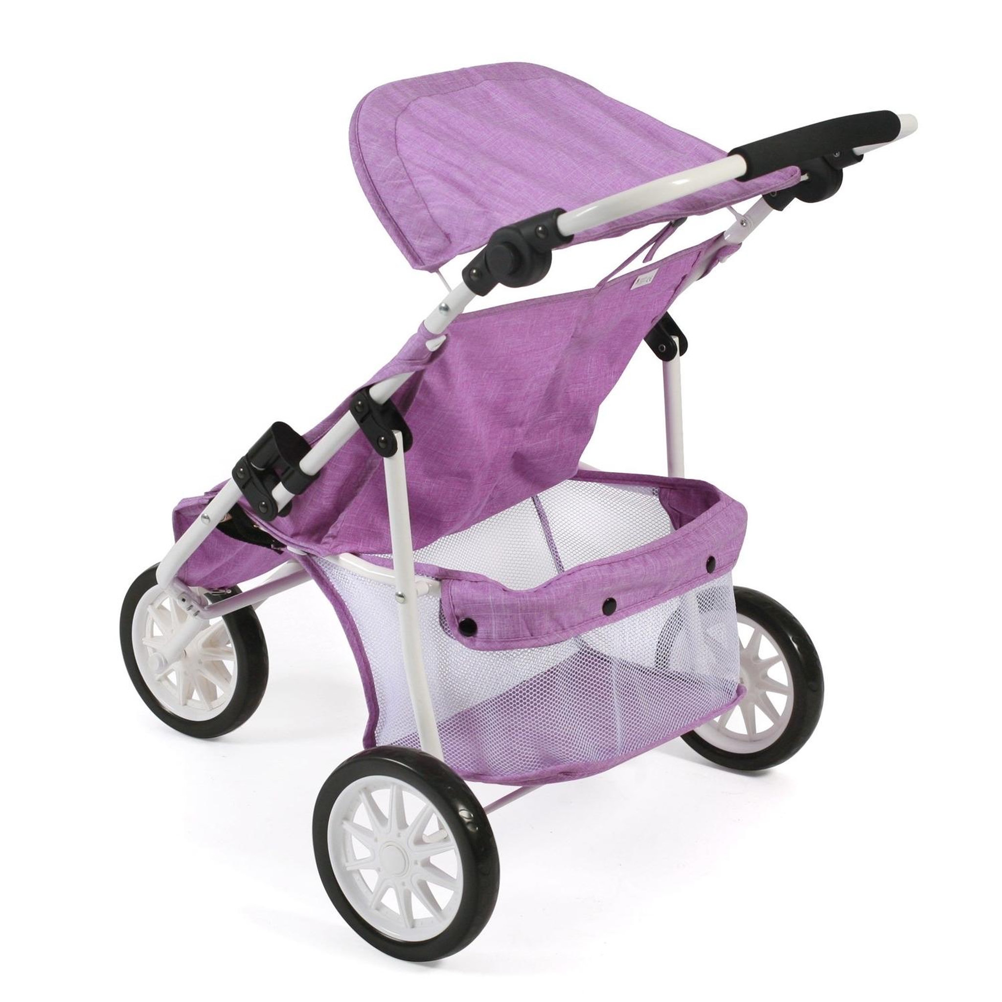 Voir la diapositive 3 : BAYER CHIC 2000 Poussette Jogger 3 roues pour poupées jumelles, Mélange violet