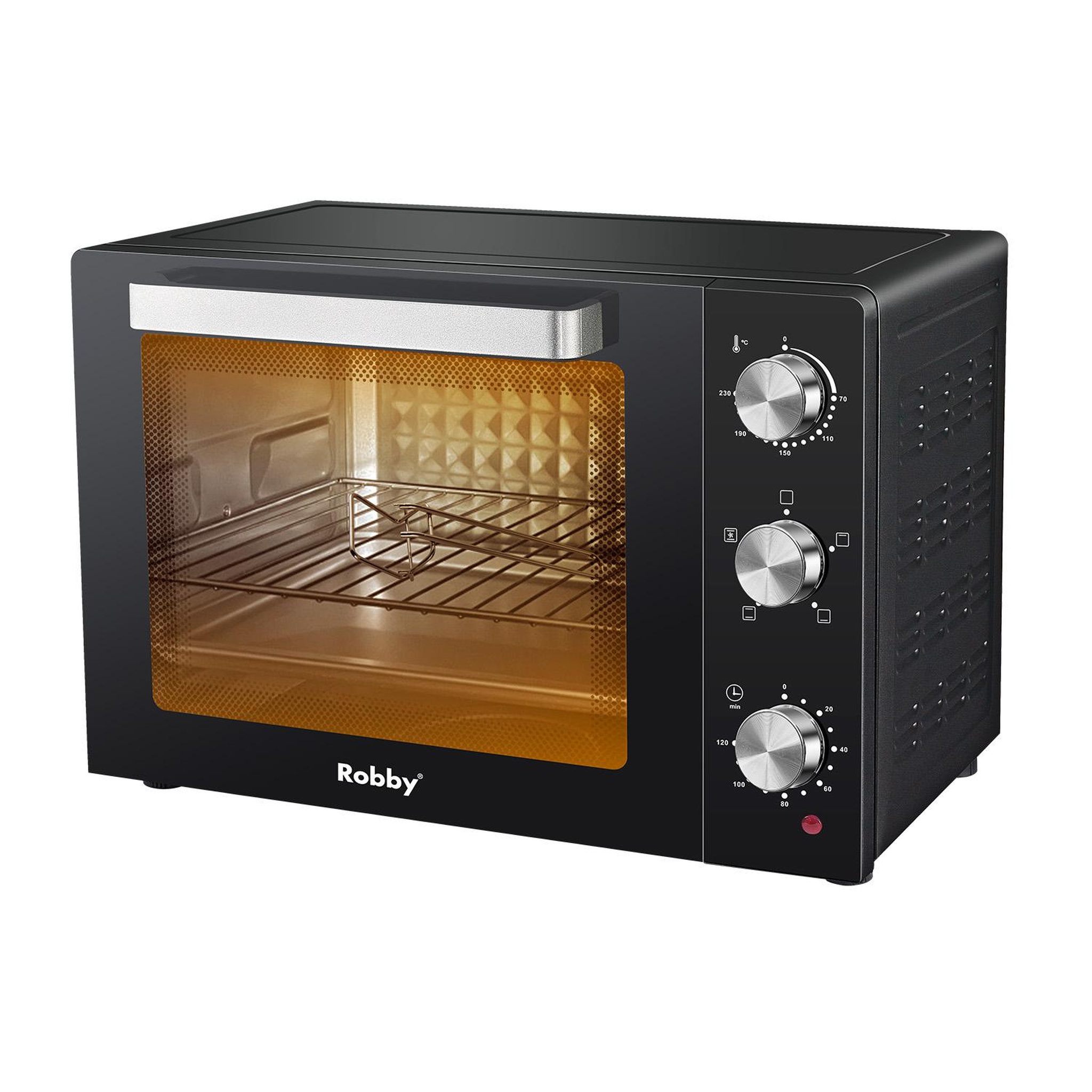 Voir la diapositive 4 : Robby Four chaleur tournante 55l 2200w - romf55b