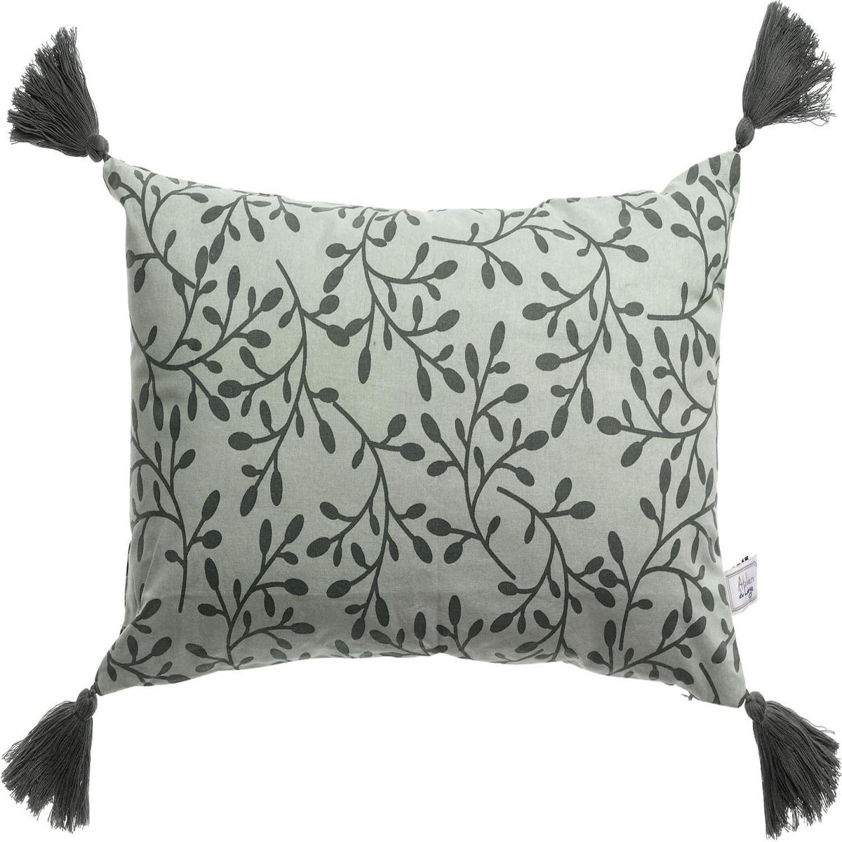 Les Ateliers du Linge Coussin imprime 100% polyester azae