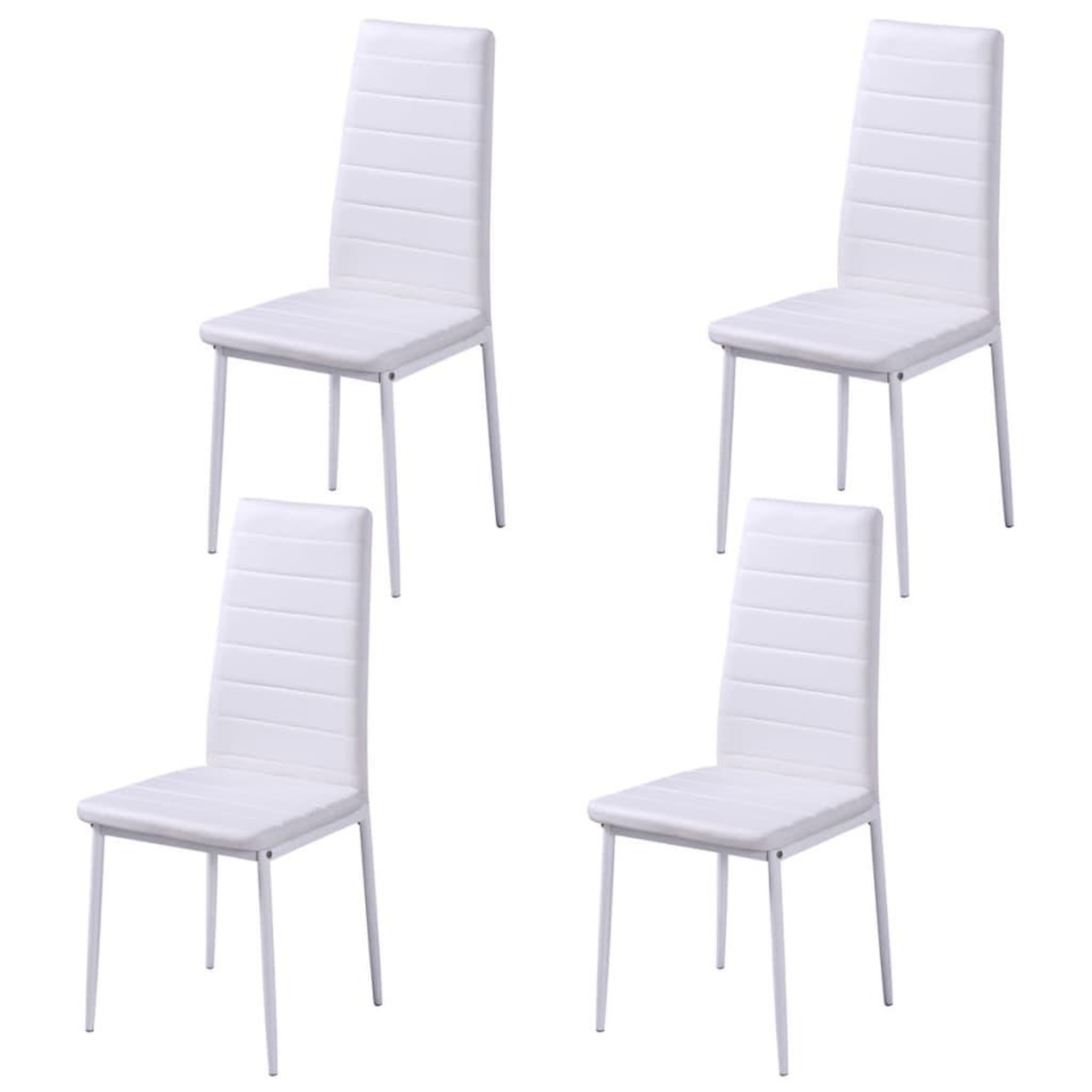Voir la diapositive 5 : VIDAXL Ensemble de table a manger cinq pieces noir et blanc