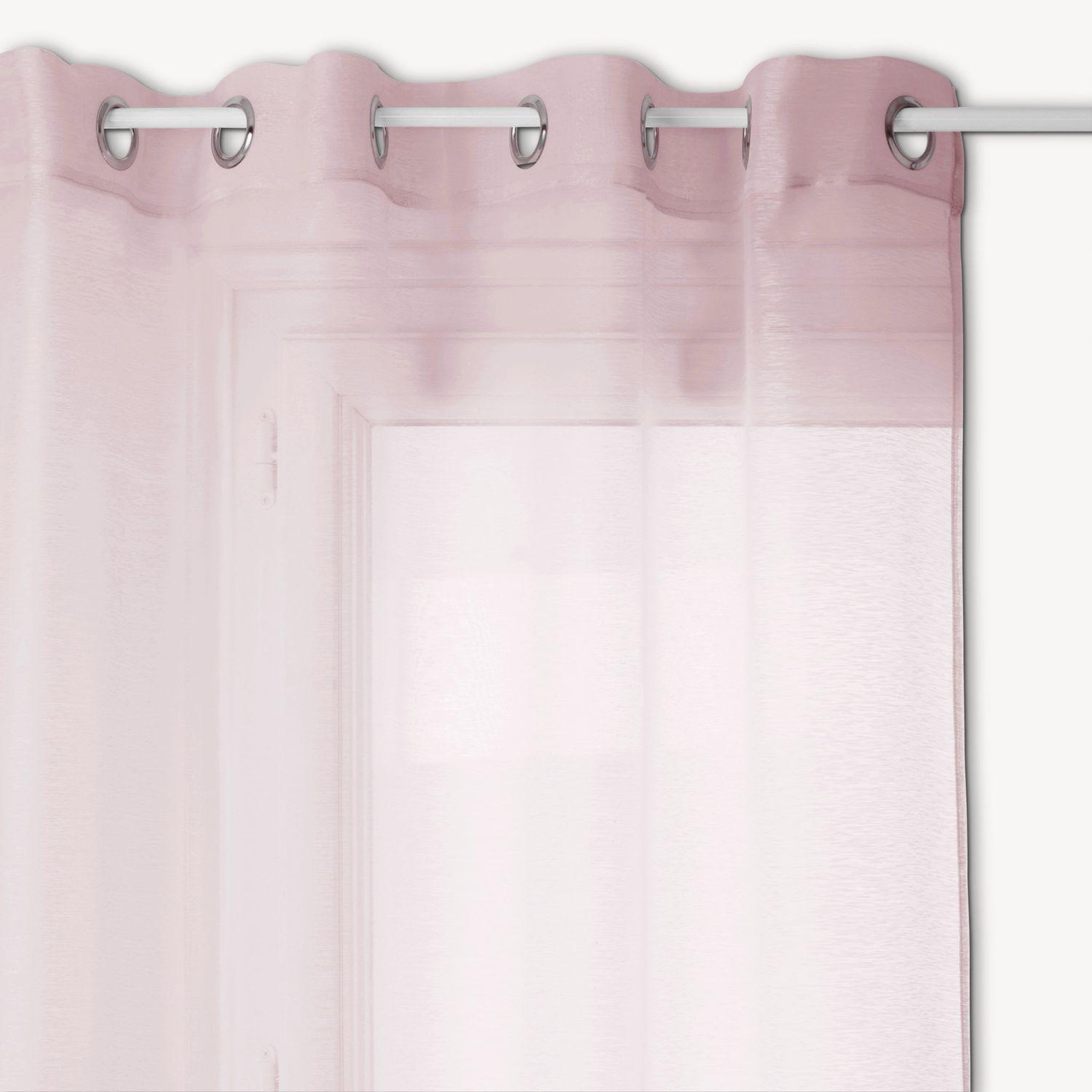 ATMOSPHERA Voilage moly - 135 x 240 cm - rose